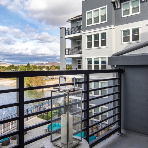 Patio overlooking the lake